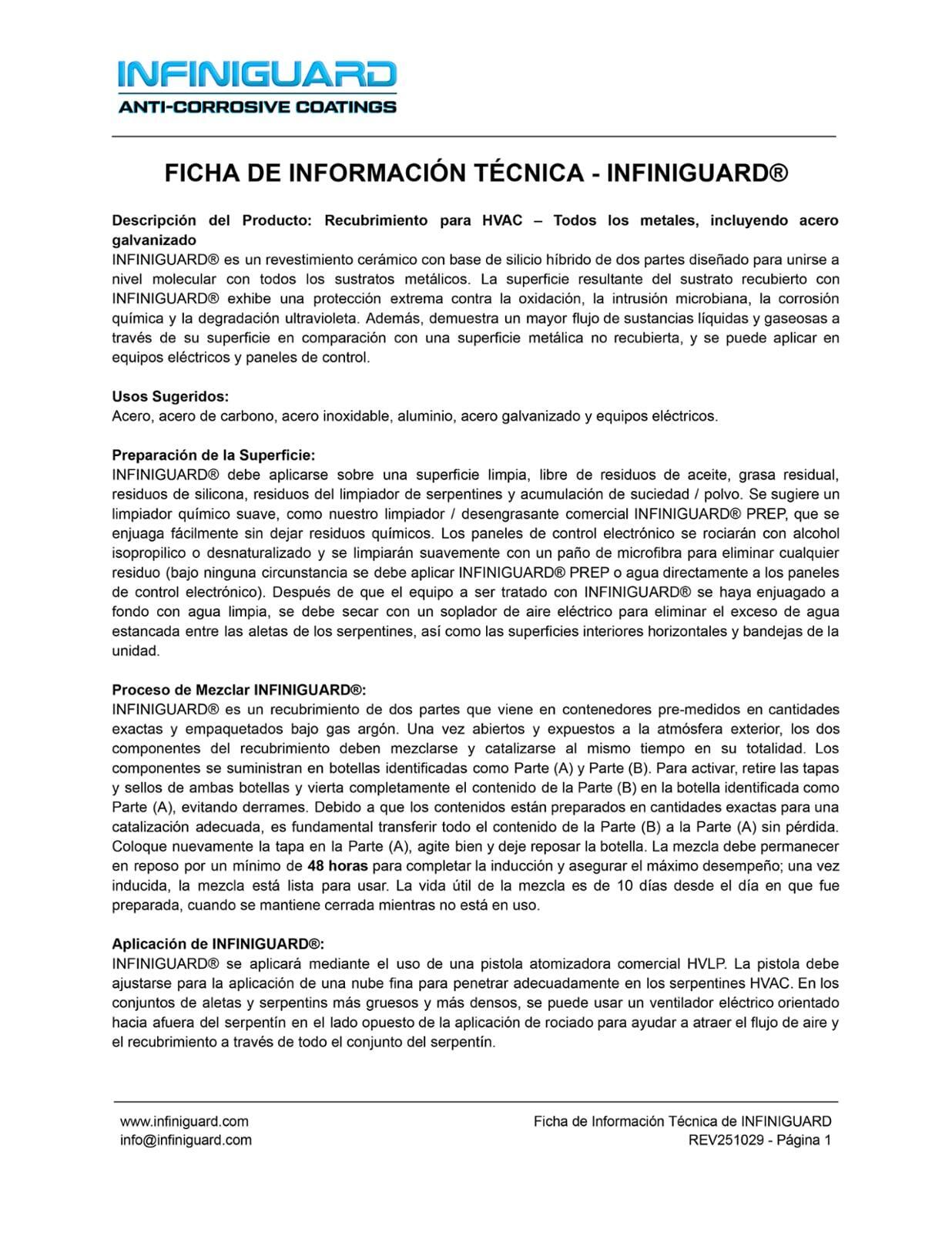 La portada del informe Información Técnica