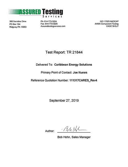 Salt Spray Testing for INFINIGUARD® coating PDF